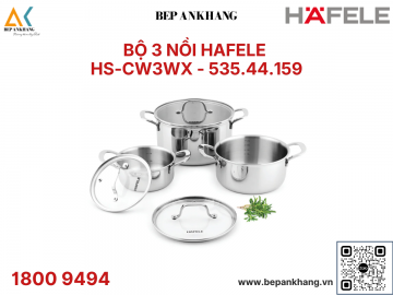 Bộ 3 nồi Hafele HS-CW3WX - 535.44.159 - Thương Hiệu Đức